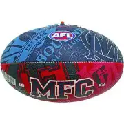 MELBOURNE DEMONS AFL SIZE 2 FOOTBALL MATCH GAME MEDIUM