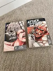 Attack on Titan Manga Books Volume 1&2 Paperback English