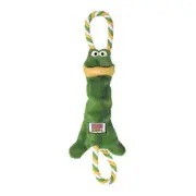 Kong Dog Tugger Knot Frog Medium Large Interactive Tugging Shake Dog Toy Fetch