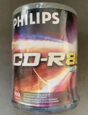 Philips CD-R80 40x, 100 Discs; New Free Shipping