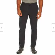 Banana Republic Men's Lightweight Flat Front Pant, Size 40x30, Color Black