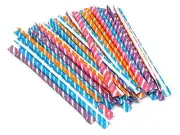 250 PIXY SILLY STIX CANDY - SWEET & SOUR SUGAR FILLED STRAWS - ASSORTED FLAVORS