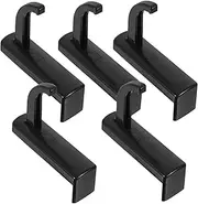 Angoily 5pcs Headphone Hook Gadget Screen Monitor Headphones Wired Earphones Sport Headphones Headset Mount for Monitor Dual Headphone Stand Headset Holder Mount Cable Hub Black Plastic