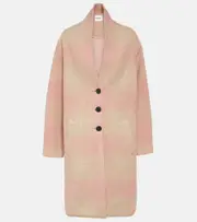 [Marant Etoile] Marant Etoile Checked wool-blend coat AU 8 pink