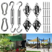 Stainless Steel Hardware Installation Kit for Triangle Rectangle Sun Shade Sail