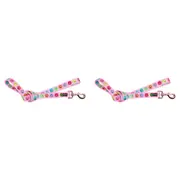 2x Eco-Pup Dog Outdoor Walking Durable Lead/Leash 120cmx25mm Smiley Pattern