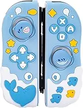 GeekShare Protective Case for Switch Game Console Controllers,Soft Silicone Protective Cover Compatible with Switch Game Consoles Handheld Controller - Shark Party