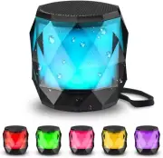 LFS Portable Bluetooth Speaker with Lights, Night Light LED Wireless Speaker, Ma