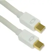 10ft Mini DisplayPort (v1.4/8K@30) Cable 30AWG Gold Plated White