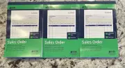 Better Office Products Sales Order Books 3-Pack 2-Part Carbonless White/Canary