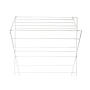 Homeleisure PE Coated Clothes Airer Laundry Hanging/Drying Rack Stand White