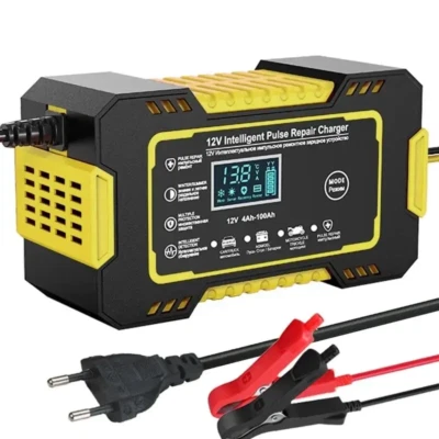 Car Battery Charger 12V Pulse Repair LCD Display Smart Fast Charge AGM Deep Cycl