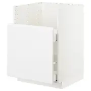 METOD / MAXIMERA base cab f TALLSJÖN sink, white/Voxtorp high-gloss/white, 60x60 cm