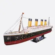 Titanic Large 3D Puzzle with LED Lights - Cubic Fun