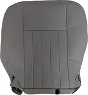 AOUTTUOA Driver Side Bottom Microfiber Leather Perforated Seat Cover Gray Compatible with Lincoln Navigator 2003 2004 2005 2006