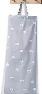 Wanheart Nursing Cover for Breastfeeding – Lightweight Cotton & Breathable Mesh, Adjustable Full Coverage – Multi-Use Baby Car Seat Canopy, Stroller Shade, Bug Net for Moms (Gray Crown)