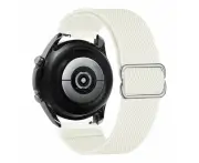 Tissot 22mm Range Braided Loop Flex Watch Straps - Moon White