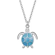 Sterling Silver Sea Turtle Hypoallergenic Necklace