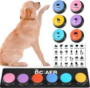 Dog Buttons for Communication,Talking Buttons for Dogs,4 Recordable Sound Button