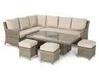 FurnitureOkay Winchester 6-Piece Wicker Outdoor Modular Lounge Setting (Recta...