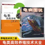 【生活專區】龜病圖說+龜類高效養殖200問 全2冊烏龜養殖書養好寵物龜大全寵物烏龜高效養殖技術書龜腸胃炎的書龜病防治龜類