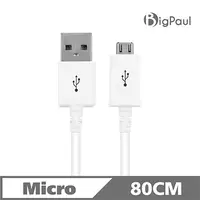 在飛比找PChome24h購物優惠-【Big Paul 】Micro USB 2.0快速充電傳輸