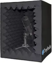 TroyStudio Portable Sound Recording Vocal Booth Box - |Reflection Filter & Mi...