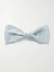 [Gigi Burris] Gigi Burris - Jacqueline Bow-embellished Crinkled Chiffon Hair Clip - Light blue - One size One size Blue