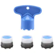 1.2GPM Faucet Replacement Part Insert Filter, Restrictor Aerator, 16.5mm, 4 PackBlue+Black BlueBlack