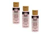 3x Plaid FolkArt Premium 59ml Water-Based Conch Shell Acrylic Paint Matt Finish