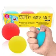 3 Pack Squishy Stress Balls from Monkey Noodle -Kids Sensory Toys