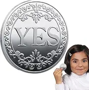 Yes No Challenge Tarot Coin - Yes Or No Decision Coin | Collectible ccoins, Unique Decision Souvenir, Double Sided Collectible Collector, Choice fflip Token, Birthday Surprise, Christmas