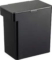 Yamazaki Home Airtight Food Storage Container (15 lbs Plastic | Large | Pets, Black