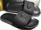 VERSACE Medusa Authentic Designer Rubber Slip-On Pool Slide Blk EU 42 US 9 NWOT!