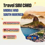 Middle & South America Travel Sim Card High Speed Data 4G/LTE