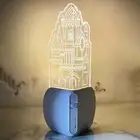 LED Castle Night Activated Night Light Portable Table Lamp for Cabinet Living
