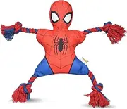 Marvel Comics for Pets Spiderman Rope Flyer Dog Toy | Superhero Spiderman Toy for Dogs, Flyer Toy Dog Rope Toy for Toss and Tug Dog Toy Officially Licensed Comics