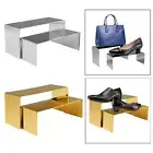 Shoe Handbag Display Stand Stainless Steel for Cabinets Booties Espadrilles