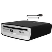 External Universal CD Player for Car,Portable CD Player,Plugs into Car USB Port,Laptop,TV,Mac,Computer,for Android 4.4 and Above Navigation