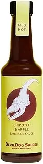 DevilDog Sauces Chipotle & Apple Medium Hot Barbecue Sauce 150g, Great for BBQ Wings, Mac & Cheese or Fried Eggs, Vegan Friendly, Gluten Free, All Natural Ingredients
