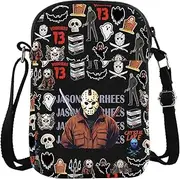 [KUIYAI] Horror Movie Inspired Crossbody Bag Series Killer Character Gift Jason Fans Bag Camp Crystal Lake Gift Spooky Season Gift