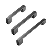 Dark Grey Modern Simple Wardrobe Handle 96/128/160mm Drawer Cabinet Door Pull