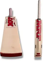 mrf Cricket bat Kashmir Willow Cricket bat Leather bat with Strong bat Grip, and with Leather mrf bat and bat Cover is Also provided.