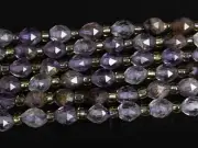 6MM Natural Amethyst Cacoxenite Inclusions AA+ Rondelle Faceted Loose Beads