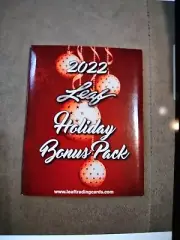 2022 LEAF HOLIDAY BONUS PACK AUTO MEM OR 1/1 PROOF ROOKIE CHET HOLMGREN? ⭐