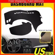 For 3 Mazda 2010-2013 Black Leather Car Dashboard Cover Dash Protector Pad Mat