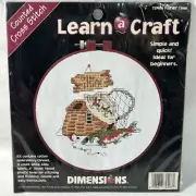 NEW - Dimensions Learn a Craft "FISHIN' TIME" # 72406 Counted Cross Stitch