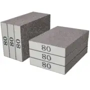 6 Pack 80 Grit Hand Sanding Block Washable and Reusable Sanding Sponge Great ...