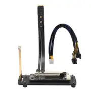 Laptop External Graphics Card EGPU PCI-E 3.0 X16 To M.2 NVMe Extension Cable with Bracket for ITX As Shown