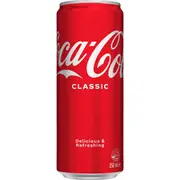 Coca-Cola Classic Soft Drink Mini Can 250mL